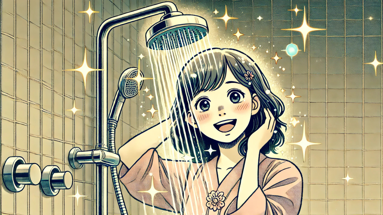 節水シャワーをつかう