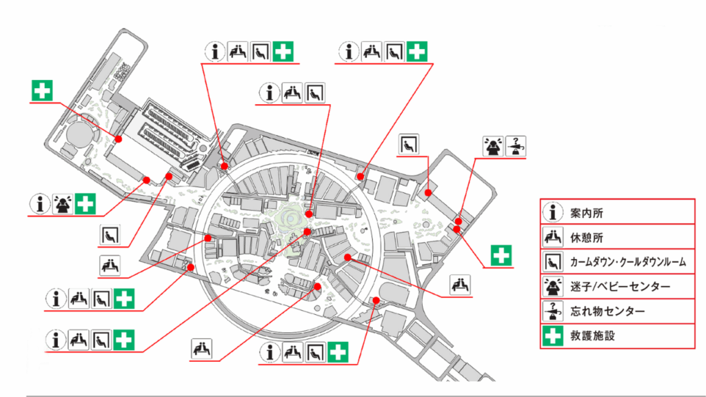 休憩場所マップ