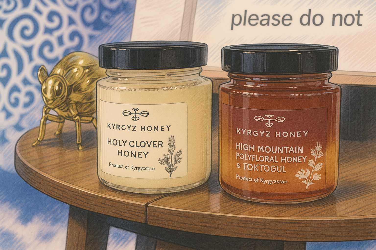 ハチミツのビン