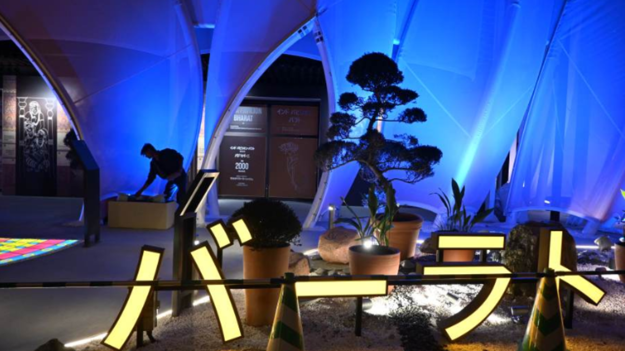 大阪万博　インド館工事中