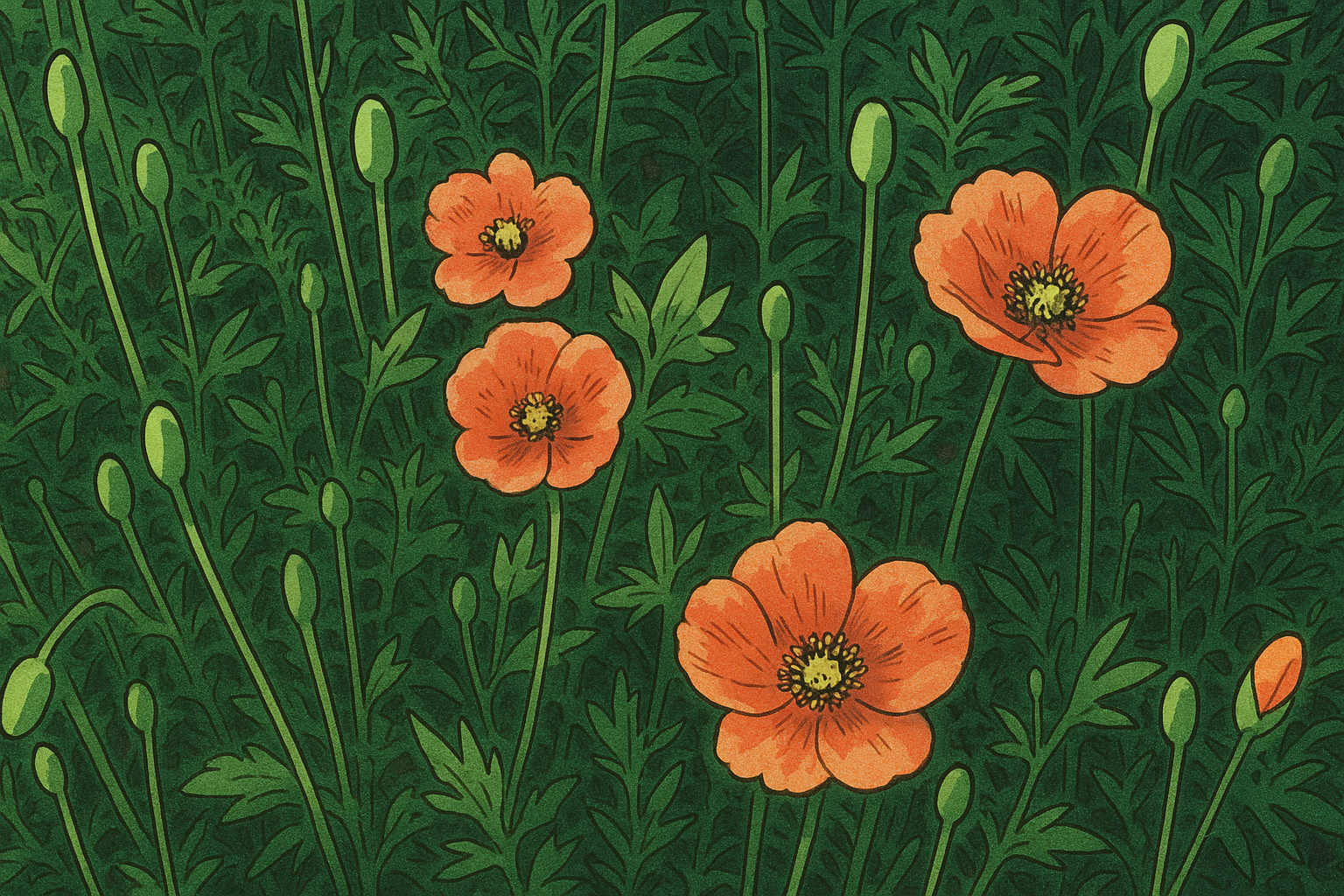 ナガミヒナゲシの花