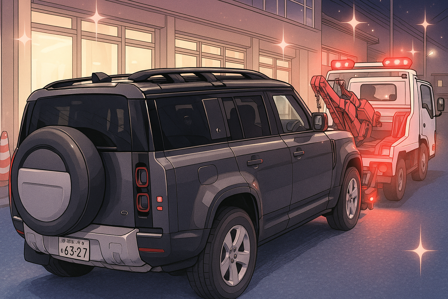 車レッカー移動