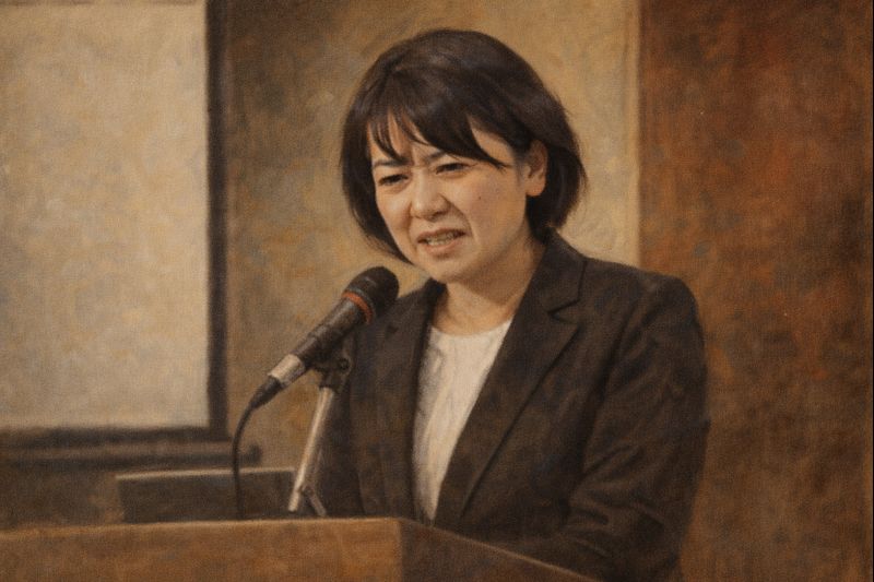 小川市長のイラスト