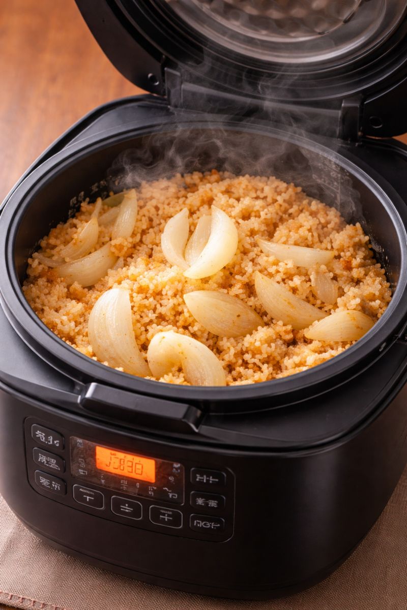 タンタンメン風釜飯