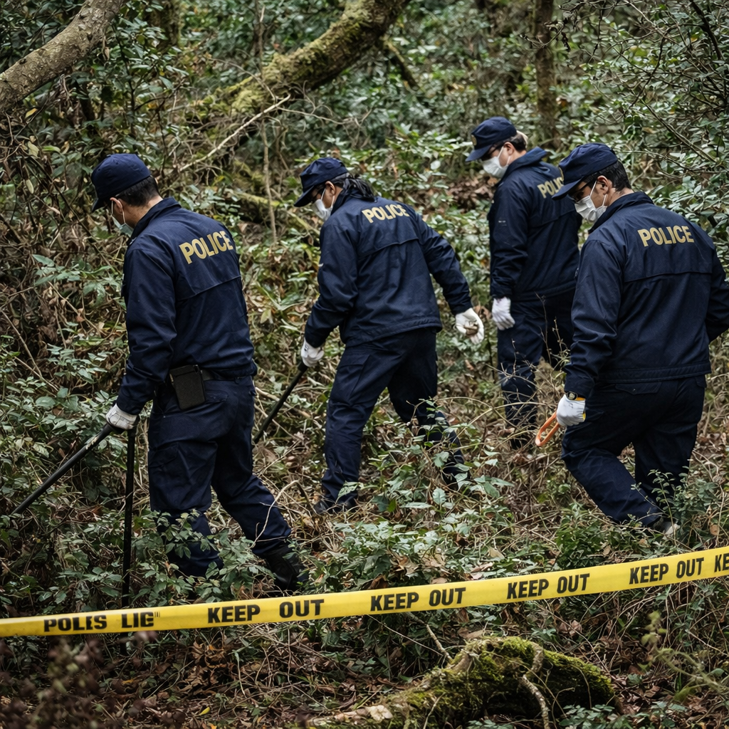 山奥の捜査風景