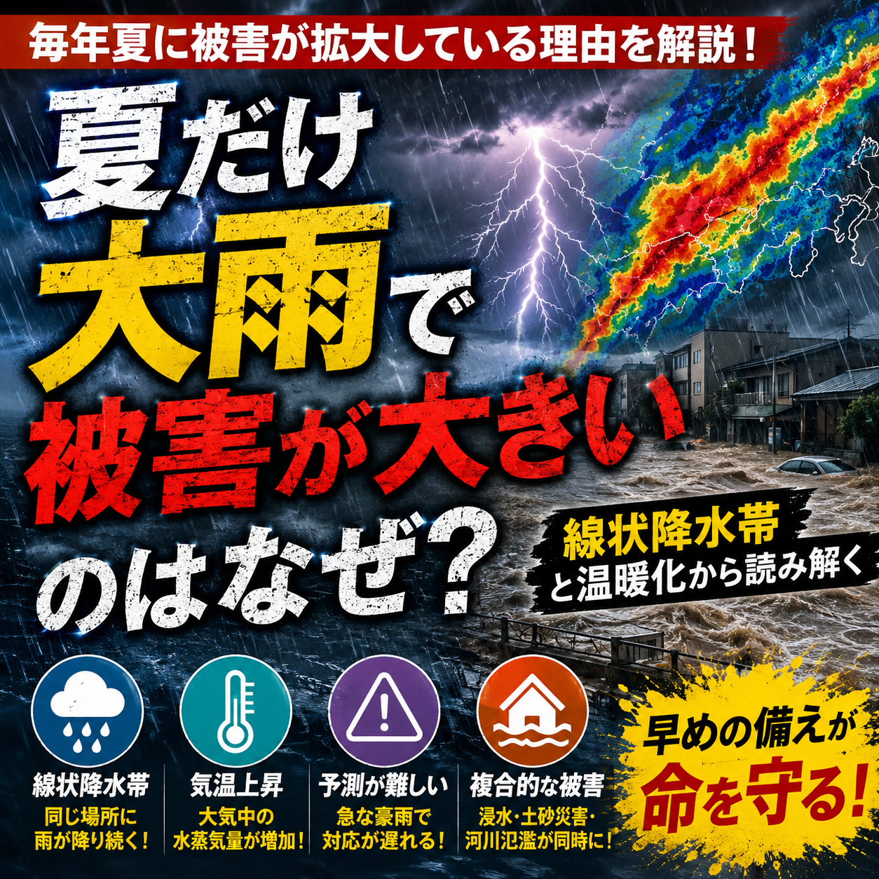大雨の画像