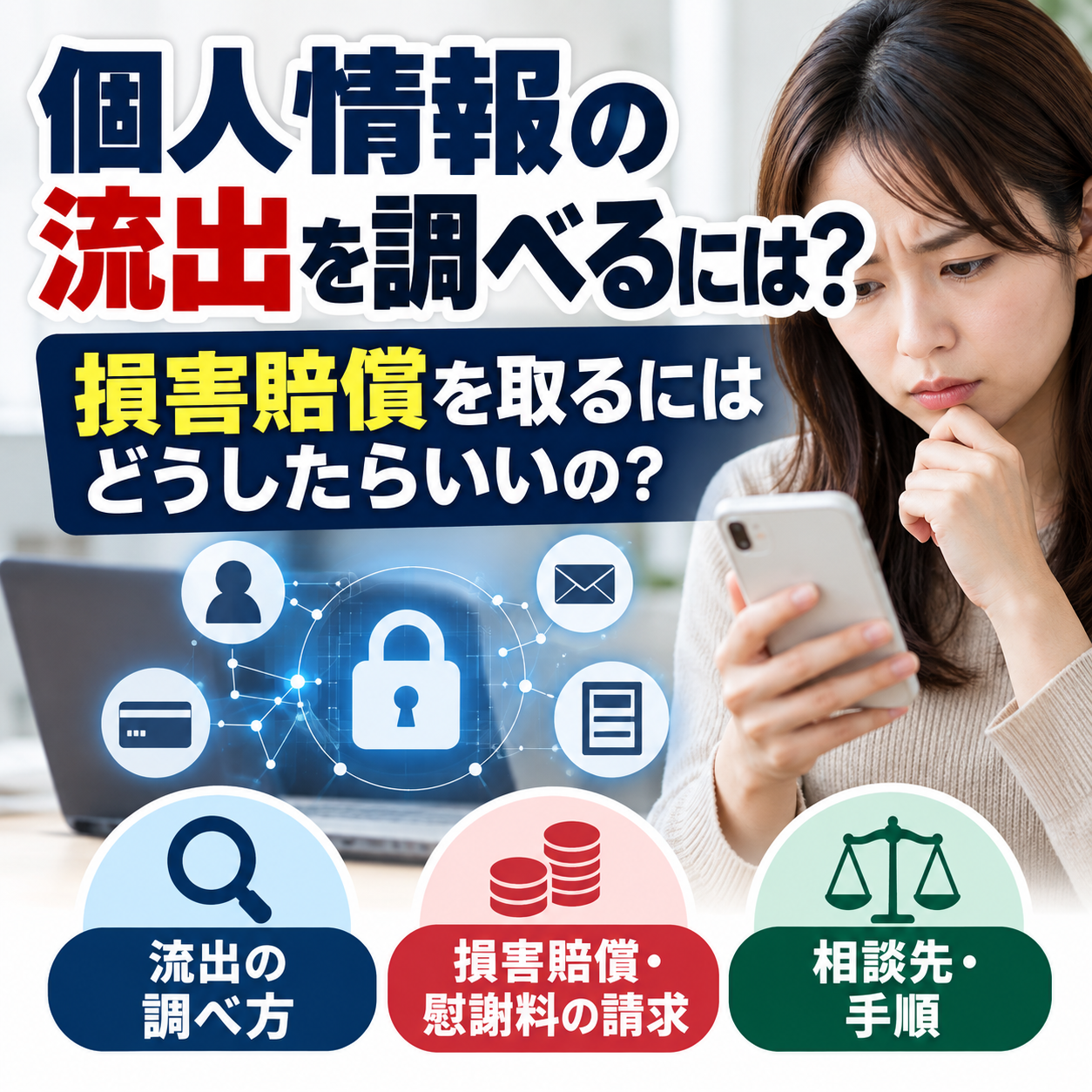 個人情報漏洩　イラスト